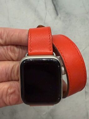 Hermes Leather Double Tour Watch Band for Apple Watch